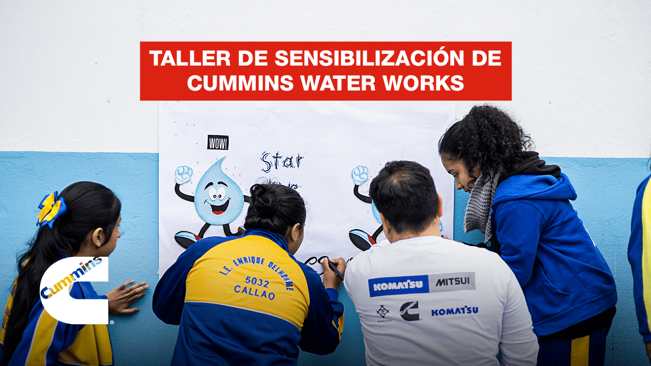 Portada del video resumen de la actividad de Cummins Water Works Peru